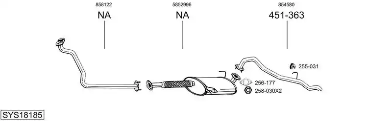 BOSAL SYS18185