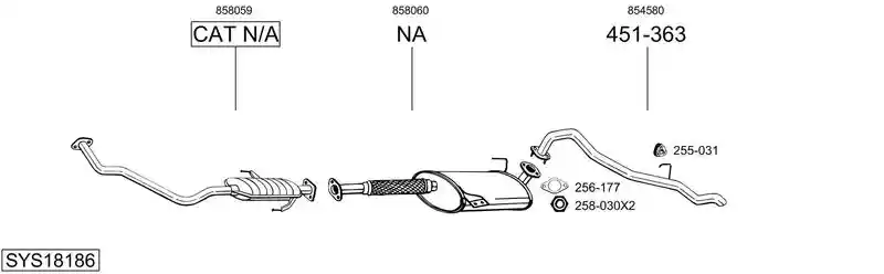 BOSAL SYS18186