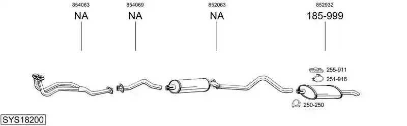 BOSAL SYS18200
