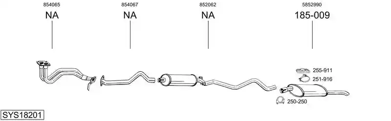 BOSAL SYS18201