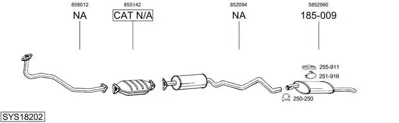 BOSAL SYS18202