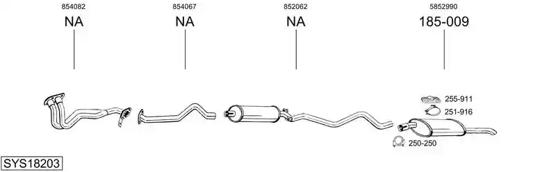 BOSAL SYS18203