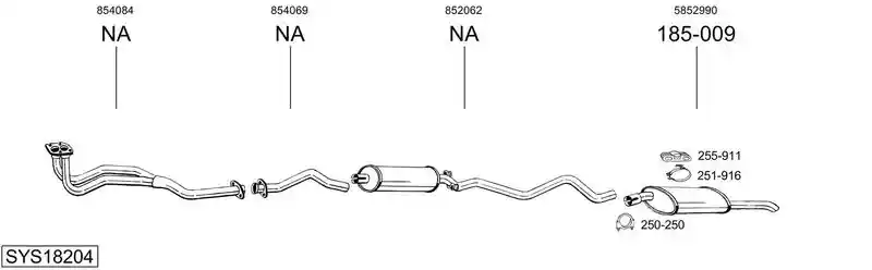 BOSAL SYS18204