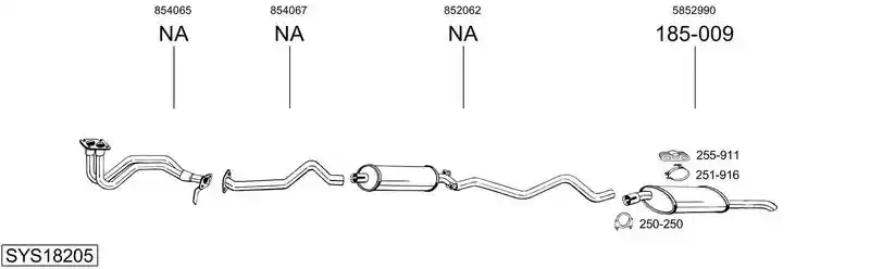 BOSAL SYS18205