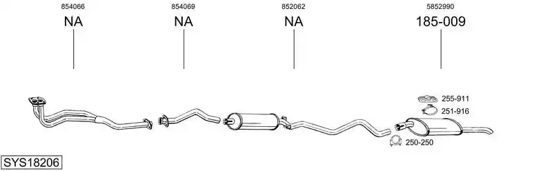 BOSAL SYS18206