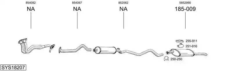 BOSAL SYS18207