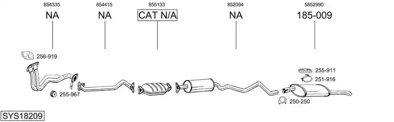 BOSAL SYS18209