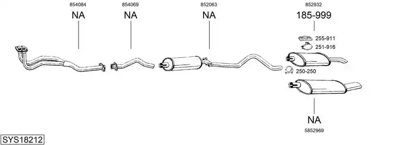 BOSAL SYS18212