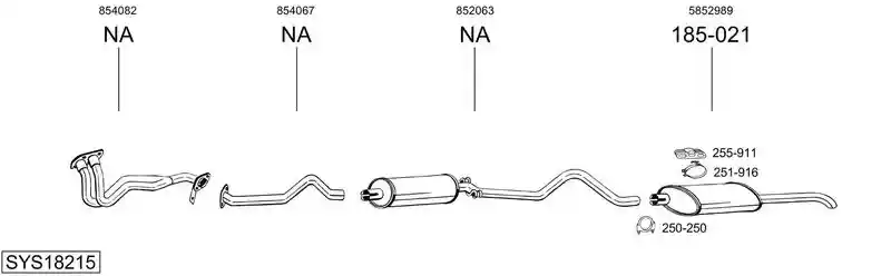 BOSAL SYS18215
