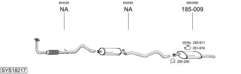 BOSAL SYS18217