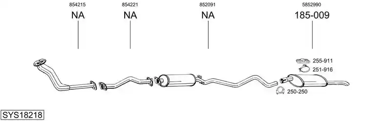 BOSAL SYS18218