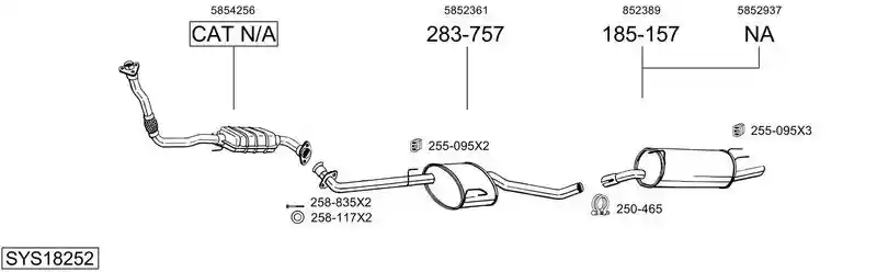 BOSAL SYS18252