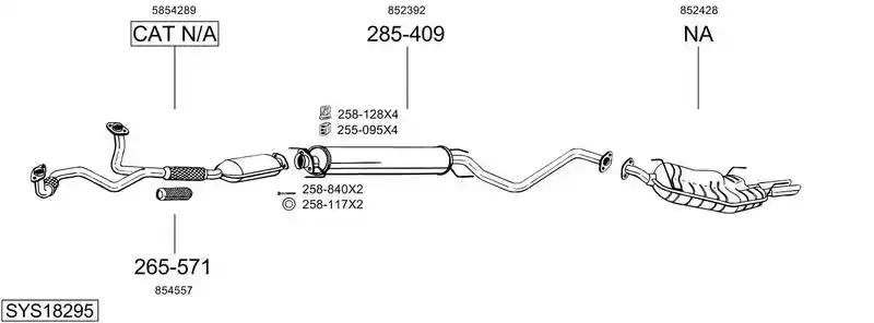 BOSAL SYS18295