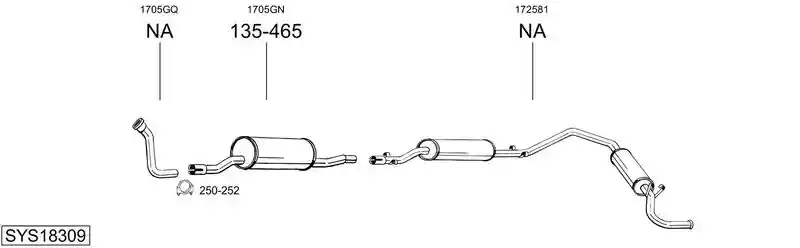 BOSAL SYS18309