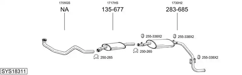 BOSAL SYS18311