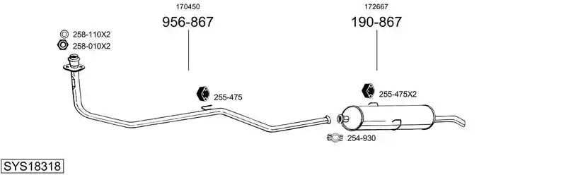 BOSAL SYS18318
