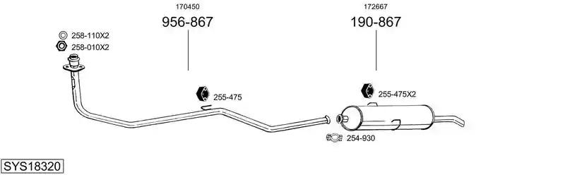 BOSAL SYS18320