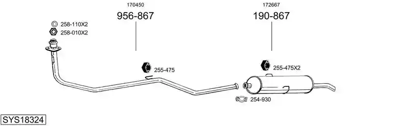 BOSAL SYS18324
