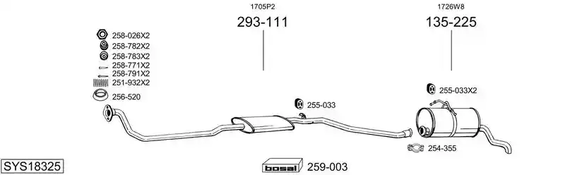 BOSAL SYS18325