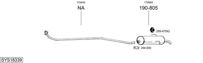 BOSAL SYS18339