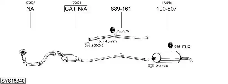 BOSAL SYS18340