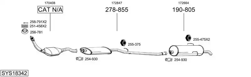 BOSAL SYS18342