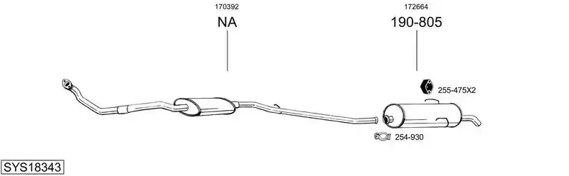 BOSAL SYS18343