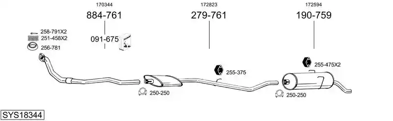 BOSAL SYS18344