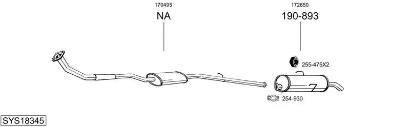 BOSAL SYS18345
