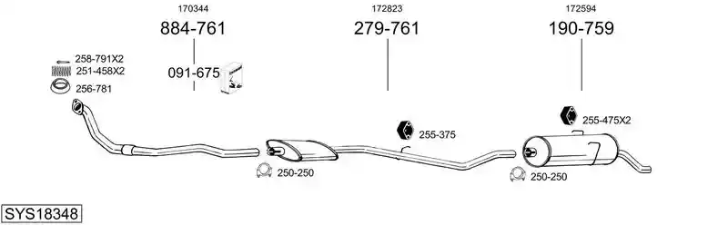 BOSAL SYS18348