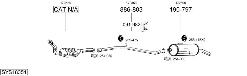 BOSAL SYS18351