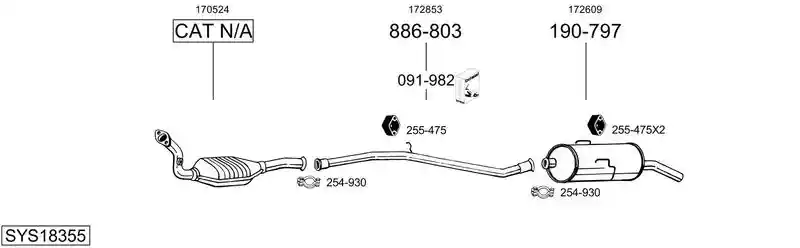 BOSAL SYS18355