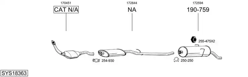 BOSAL SYS18363