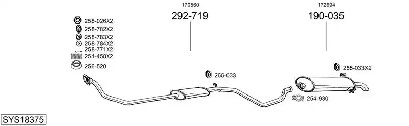 BOSAL SYS18375