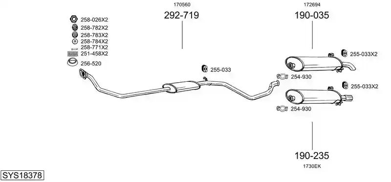 BOSAL SYS18378