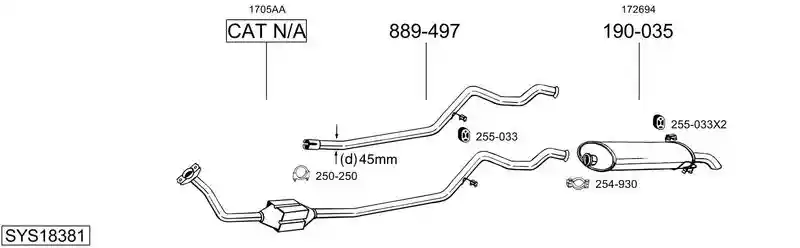 BOSAL SYS18381