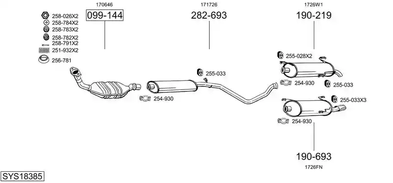 BOSAL SYS18385