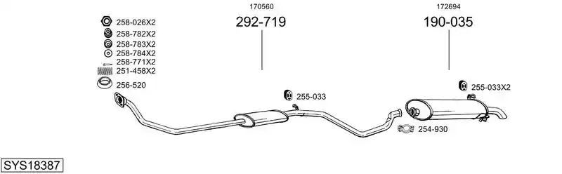 BOSAL SYS18387