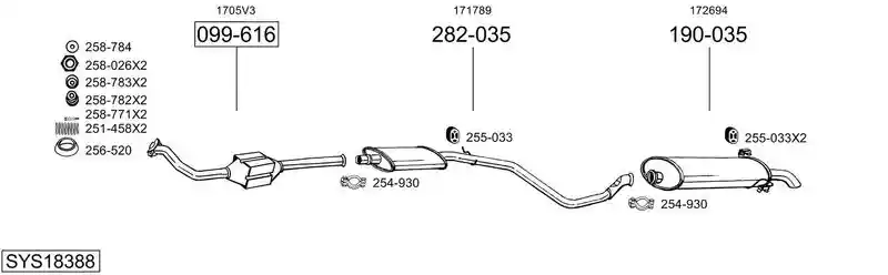 BOSAL SYS18388