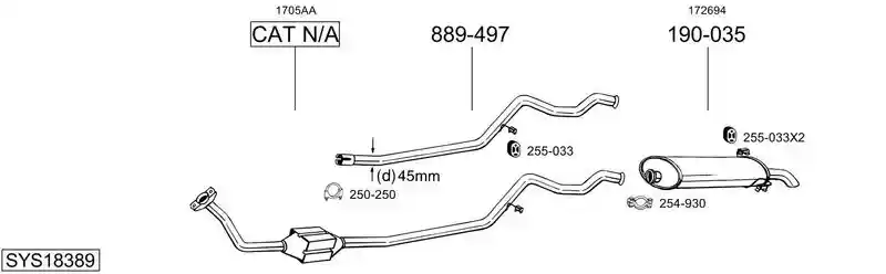 BOSAL SYS18389