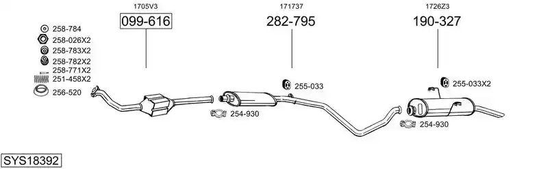 BOSAL SYS18392