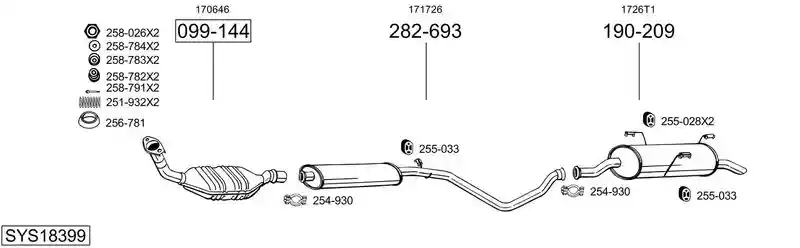 BOSAL SYS18399