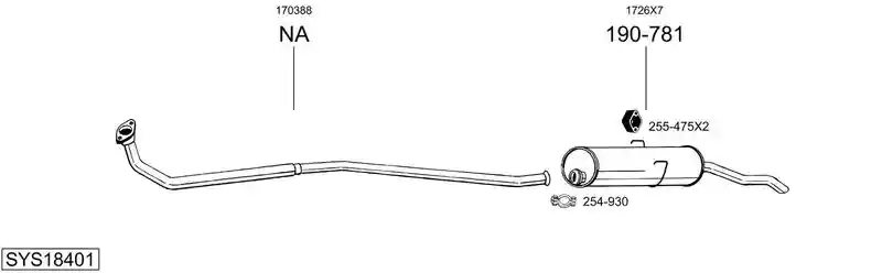 BOSAL SYS18401