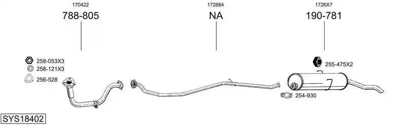 BOSAL SYS18402