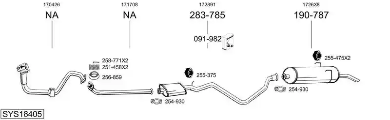 BOSAL SYS18405