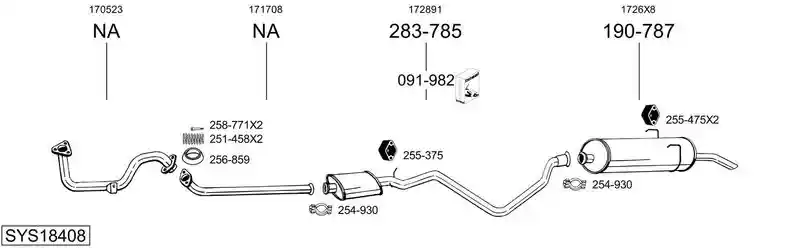BOSAL SYS18408