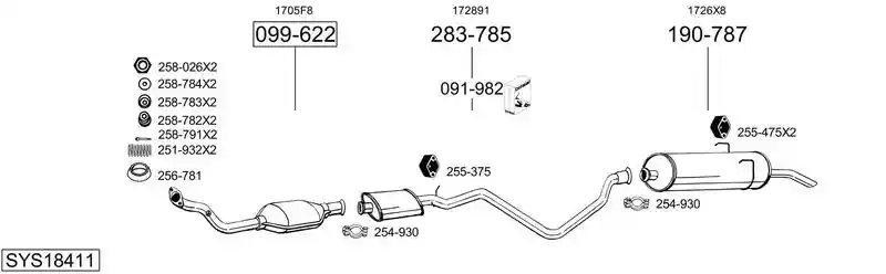 BOSAL SYS18411