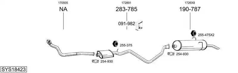 BOSAL SYS18423