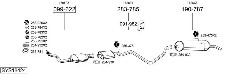 BOSAL SYS18424