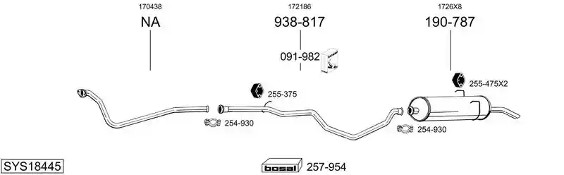 BOSAL SYS18445